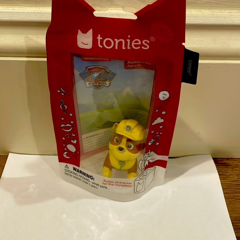 Paw Patrol Tonies audio Character. New in original packaging.